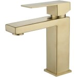 Rapanda - robinet de lavabo moderne pour salle de bain, robinet dor�, noir et argent�, mitigeur de lavabo ...
