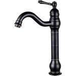Robinet de lavabo de salle de bain, robinet de salle de bain, robinet de lavabo en finition bronze, robinet ...