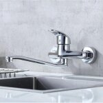 Rapanda - robinet mural cuisine, pivotant � 360� robinet m�langeur, mitigeur mural pour montage mural, ...