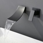 Rapanda - robinet de salle de bain cascade , robinet de lavabo encastré pour montage mural - robinet ... Rapanda - robinet de salle de bain cascade , robinet de lavabo encastré pour montage mural - robinet ...