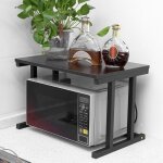 Support de four  micro - ondes, support de four  micro - ondes extensible  2 niveaux, support de rangement ...