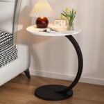 Rapanda - table d'appoint, table basse ronde pour canap�, table d'appoint pour petit bureau pour salon, ...