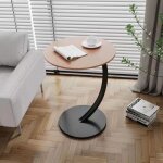 Rapanda - table d'appoint ronde, petite table d'appoint, table basse ronde, table de chevet rustique ...