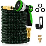 Tuyau d'arrosage extensible de 30 m / 100 pi - tuyau d'arrosage flexible, compatible avec les robinets ...