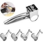 R�pe � fromage, avec 4 lames en acier inoxydable, r�pe de cuisine multifonction pour parmesan, gingembre, ...