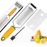 R�pe � fromage multifonctionnelle en acier inoxydable 304, racloir � chocolat, r�pe � zeste de citron, ...
