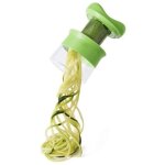 R�pe multifonctionnelle en spirale, verte, 888, 9 cm, 1 pi�ce, �plucheur rotatif pour carottes, concombres ...