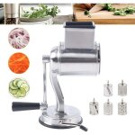 R�pe � tambour manuelle, trancheuse � l�gumes en acier inoxydable trancheuse � l�gumes r�pe rotative ...