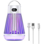 Raquette anti - moustiques portable, rechargeable, avec lumi�re uv, �tanche, id�ale pour le camping et ...