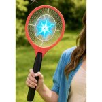 Raquette lectrique insectes - grande raquette anti moustiques - 21 cm x 52 cm - recharge sur prise murale ...
