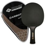 Raquette de tennis de table - schildkrt - 758221 - 100% carbone - caoutchouc liga qrc - taille unique ...