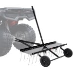 Rateau dechaumeur de remorquage derriere, 1219 mm, rateau dechaumeur remorque de pelouse avec 24 dents ...