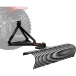 Rateau dechaumeur de remorquage derriere, 1830 mm, rateau dechaumeur de pelouse a 3 points de categorie ...