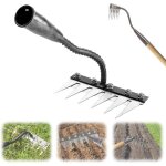 Rateau de d�sherbage 5 / 6 / 7 / 8 dents desherbeur manuel, outillage de jardin amovible r�teau de d�sherbage ...