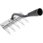 R�teau de d�sherbage multifonction en m�tal, r�teau de jardin 5 dents, r�teau de jardin portable pour ...