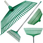 Rteaux de jardin pour feuilles d'herbe, tige en aluminium plastique lger 40cm