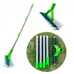 R�teau de scarificateur avec manche de 160 cm, r�teau � mousse, r�teau de scarification, scarificateur ...