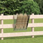 R�telier � foin suspendu argent 61 x 33 x 66 cm acier galvanis� vidaxl