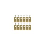 Jeu de 12 lames avec traitement titane, adaptables pour tondeuses robot grouw. remplace origine 17933. ...