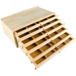 Ratstone 6 tiroirs bo�te de rangement pour artiste 40x25x15cm, bo�te de rangement en bois, convient aux ...