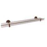 Rav slezak - etagère de douche murale colorado avec rail en laiton bronze 60 cm Rav slezak - etagère de douche murale colorado avec rail en laiton bronze 60 cm
