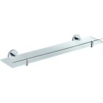 Rav slezak - etag�re de douche murale colorado avec rail en laiton chrom� 60 cm