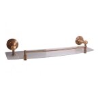 Rav slezak - etagère murale de douche avec rail rétro morava en laiton bronze 50x14x7, 6 cm Rav slezak - etagère murale de douche avec rail rétro morava en laiton bronze 50x14x7, 6 cm