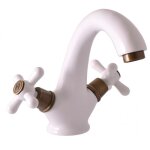 Rav slezak - mlangeur lavabo morava laiton blanc sans pop up