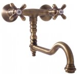 Rav slezak - mlangeur lavabo morava retro pivotant en laiton