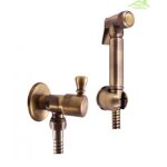 Rav slezak - mitigeur bidet, toilettes morava retro avec douchette - laiton - - - laiton