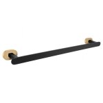 Rav slezak - porte - serviette yukon en laiton noir doré 50, 6 cm Rav slezak - porte - serviette yukon en laiton noir doré 50, 6 cm