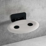 Ravak - ovo p ii - siège de douche opal / noir, 41x35 cm, noir / blanc translucide b8f0000057 Ravak - ovo p ii - siège de douche opal / noir, 41x35 cm, noir / blanc translucide b8f0000057