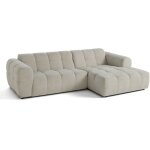 Ray - canap� d'angle droit - 4 places - en tissu textur� - beige