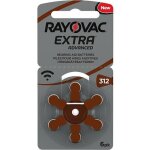 Rayovac pile auditive 312ae blister de 6 pices