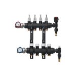 Rbm - collecteur de chauffage au sol dn25 (1') plastique, 7 circuits de chauffage