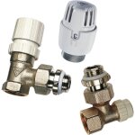 Kit robinet thermostatique + coude de retour 1 / 2 équerre rbm Kit robinet thermostatique + coude de retour 1 / 2 équerre rbm