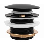 Rea - bonde de baignoire black 7cm Rea - bonde de baignoire black 7cm