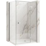 Rea - cabine de douche atlas 100x100 chrome droite