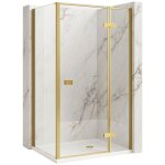 Rea - cabine de douche atlas 120x80 brush gold gauche Rea - cabine de douche atlas 120x80 brush gold gauche