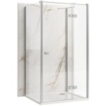 Rea - cabine de douche atlas 120x90 chrome gauche