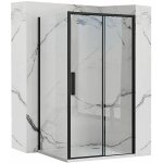 Rea - cabine de douche rectangulaire rapid slide black 110x100