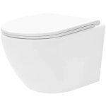 Rea - cuvette wc suspendue carlo mini rimless tornado flat pro