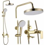 Rea - kit de douche avec bec veneta gold