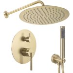 Rea - kit de douche encastr argon gold brush + box