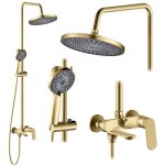 Rea - kit de douche marco brush gold