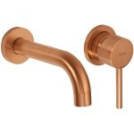 Rea ? robinet lavabo mural cuivre bross� ? montage mural ? bec 150mm ? laiton durable ? garantie 5 ans ...