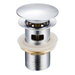 Bonde de baignoire rea chrome 6cm Bonde de baignoire rea chrome 6cm