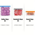Readcly - lot de 10 sacs de congélation à fermeture éclair - 3 tailles - accessoire de rangement pour ... Readcly - lot de 10 sacs de congélation à fermeture éclair - 3 tailles - accessoire de rangement pour ...