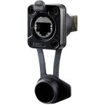 Av rj45 feedthrough, ip65 airtight rre8f - z - 010 - 1 embase femelle noir 1 pc(s) - rean