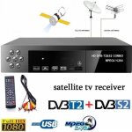R�cepteur d�codeur intelligent tv num�rique dvb - t2 + dvb - s2 1080p avec d�codeur mpeg4 prise europ�enne ...